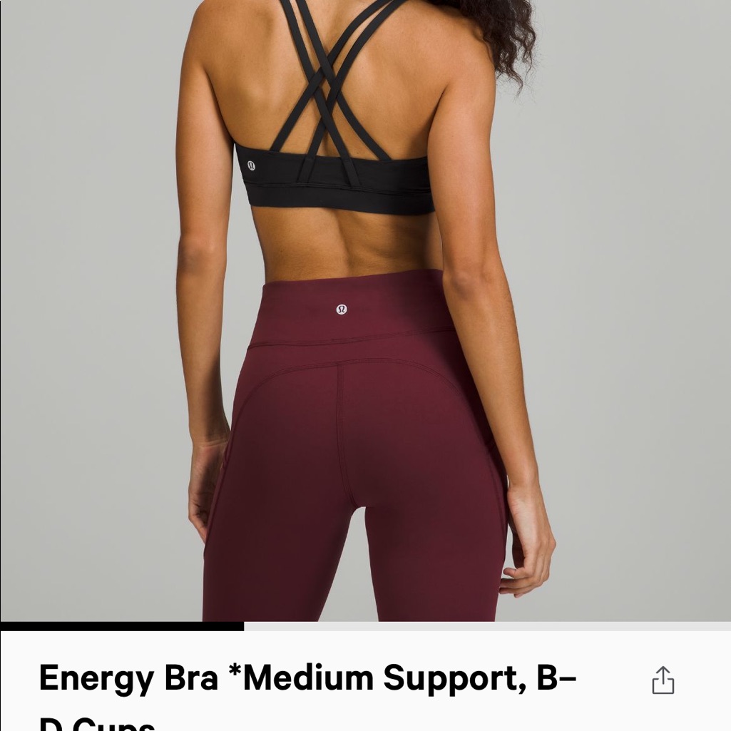 Lululemon Energy Bra (Pack Of 2) Black